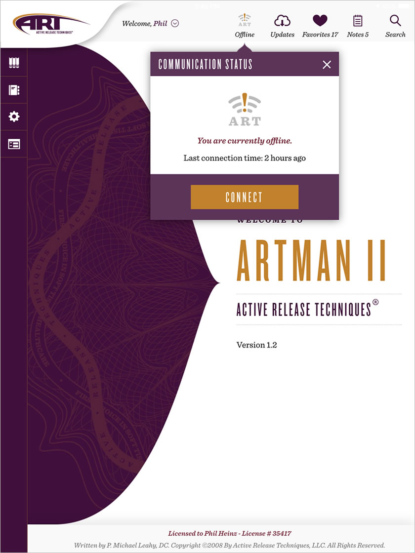 ARTMan II Communications Screenshot